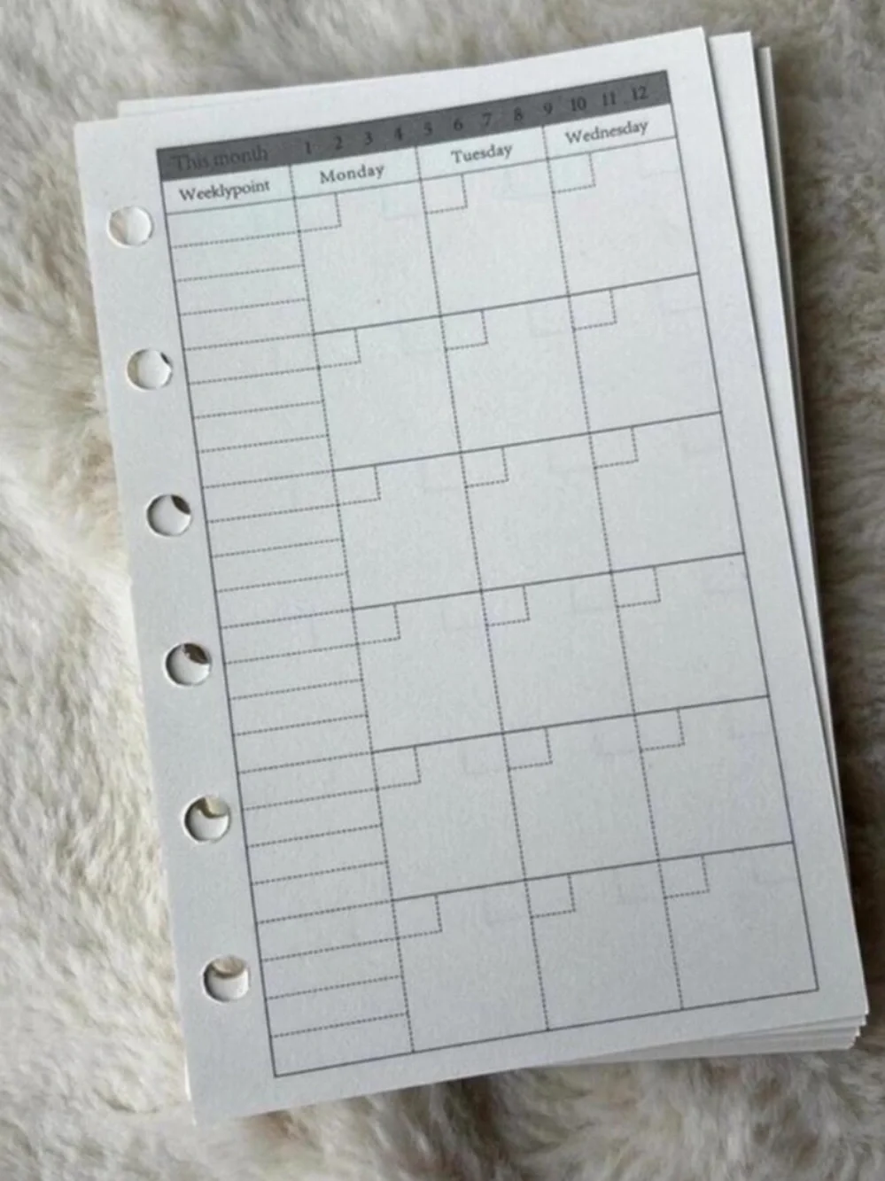 🆕 LV Planner Calendar Inserts Grid Monthly To Do Daily Note Personal Travel Work